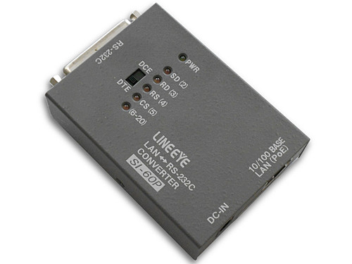 ラインアイ　インターフェースコンバータ　LAN⇔RS-232C　Dsub25　PoE給電対応　SI-60P