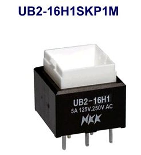注目>NKKスイッチズ　照光式押ボタンスイッチ　UB2-16H1SKP1M