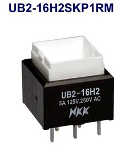 注目>NKKスイッチズ　照光式押ボタンスイッチ　UB2-16H2SKP1RM