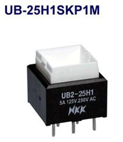 注目>NKKスイッチズ　照光式押ボタンスイッチ　UB2-25H1SKP1M