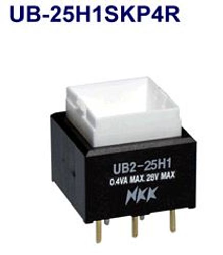 注目>NKKスイッチズ　照光式押ボタンスイッチ　UB2-25H1SKP4R