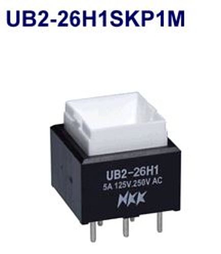 注目>NKKスイッチズ　照光式押ボタンスイッチ　UB2-26H1SKP1M