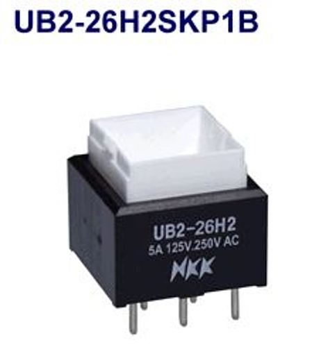 注目>NKKスイッチズ　照光式押ボタンスイッチ　UB2-26H2SKP1B
