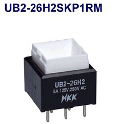 注目>NKKスイッチズ　照光式押ボタンスイッチ　UB2-26H2SKP1RM
