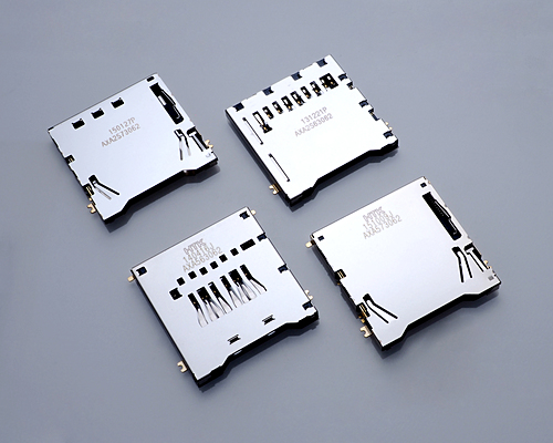 本多通信工業　UHS-Ⅱ対応 SDメモリーカード用ソケット　標準マウント/SMD　AXA573062P