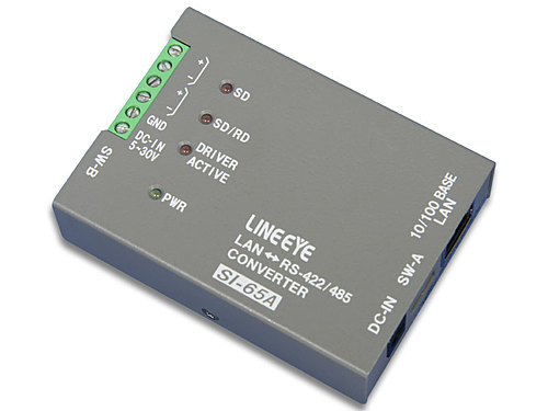 ラインアイ インターフェースコンバータ(LAN対応) ワイド入力ACアダプタ付 SI-65A-E