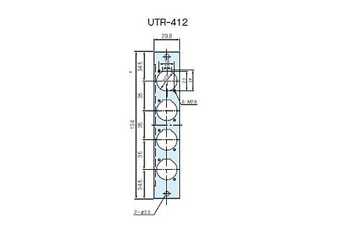 タカチ電機工業 UTR型ユニットパネル UTR-412