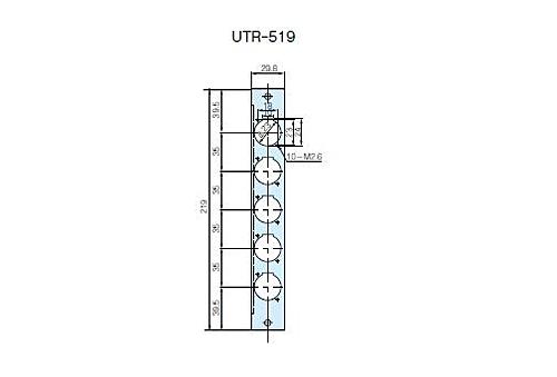 タカチ電機工業 UTR型ユニットパネル UTR-519