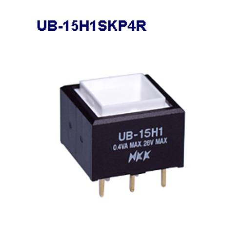 NKKスイッチズ 照光式押ボタンスイッチ UB-15H1SKP4R 「在庫掲載」
