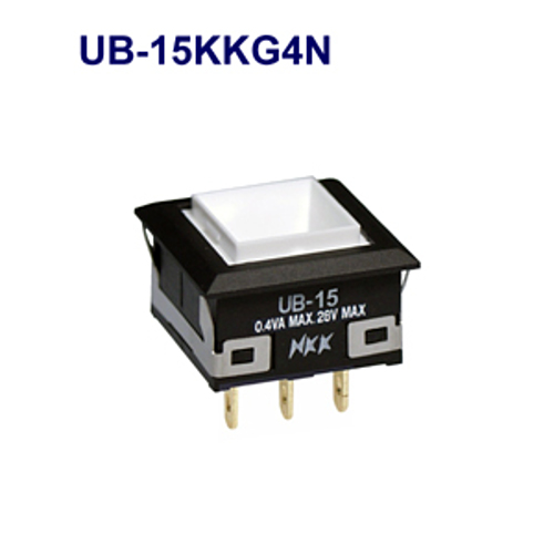 NKKスイッチズ 押ボタンスイッチ UB-15KKG4N 「在庫掲載」