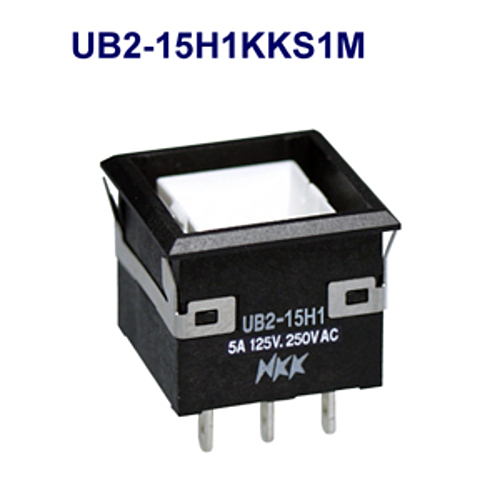 NKKスイッチズ 照光式押ボタンスイッチ UB2-15H1KKS1M 「在庫掲載」