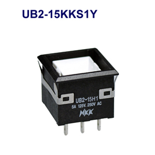 NKKスイッチズ 照光式押ボタンスイッチ UB2-15H1KKS1Y 「在庫掲載」