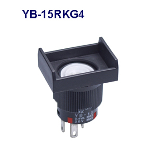 NKKスイッチズ 照光式押ボタンスイッチ YB-15RKG4 「在庫掲載」