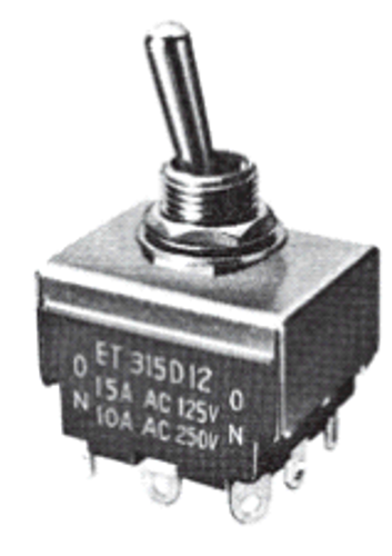 ニデックコンポーネンツ　小型トグルスイッチ　ET315E12-Z