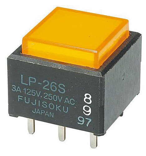 ニデックコンポーネンツ 照光式押ボタン LP2S-16G-R-Z