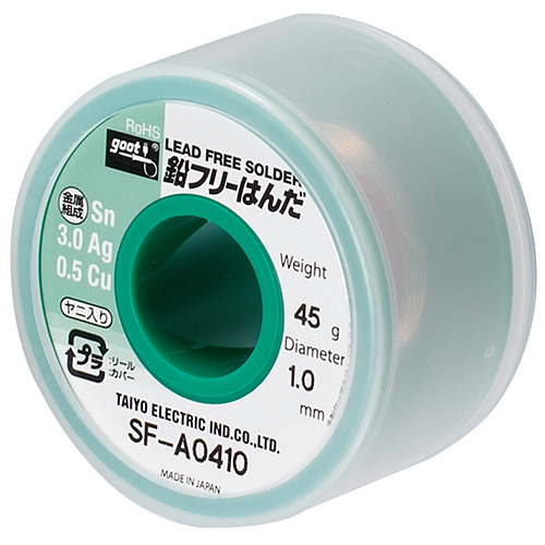 太洋電機産業 鉛フリーリール巻はんだ45g SF-A0410