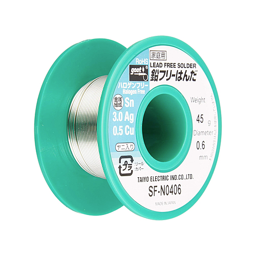 太洋電機産業 ハロゲンフリータイプ鉛フリーはんだ SF-N0406