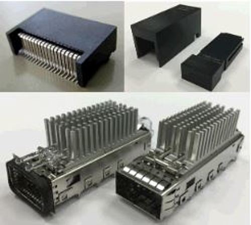 注目>山一電機　QSFPコネクタ＆メカニカルユニット　QSFP　Style-B用　ケージ　CN120A-1102-10