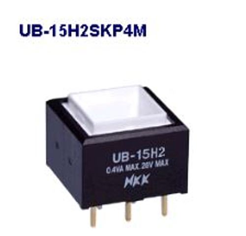 注目>NKKスイッチズ　照光押ボタンスイッチ　UB-15H2SKP4M