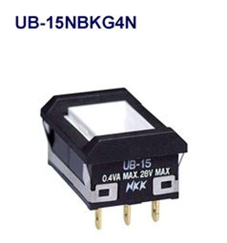 注目>NKKスイッチズ　押ボタンスイッチ　UB-15NBKG4N