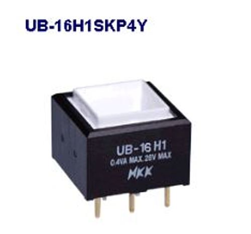 注目>NKKスイッチズ　照光押ボタンスイッチ　UB-16H1SKP4Y