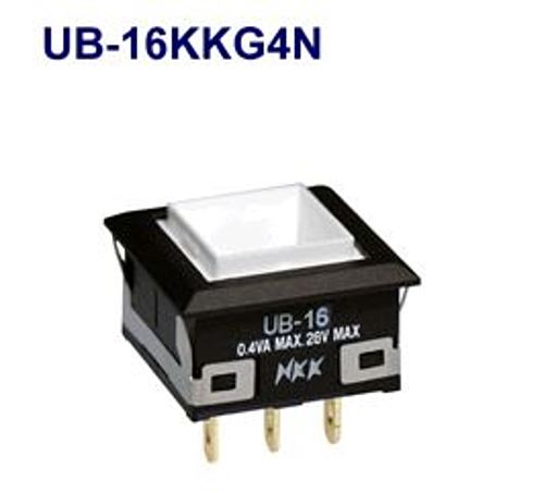 注目>NKKスイッチズ　押ボタンスイッチ　UB-16KKG4N