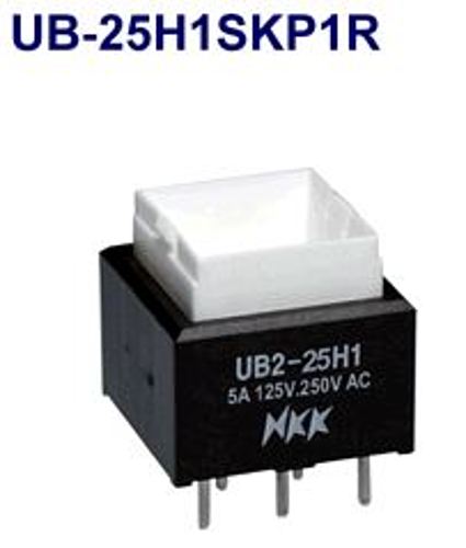注目>NKKスイッチズ　照光式押ボタンスイッチ　UB2-25H1SKP1R