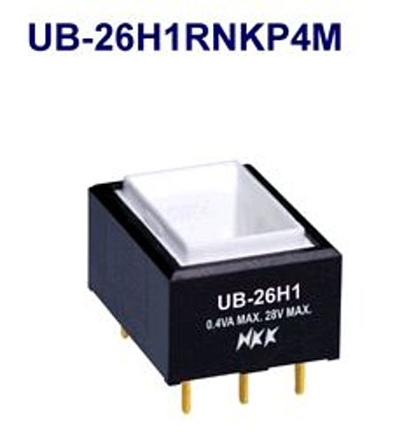 注目>NKKスイッチズ　照光押ボタンスイッチ　UB-26H1RNKP4M