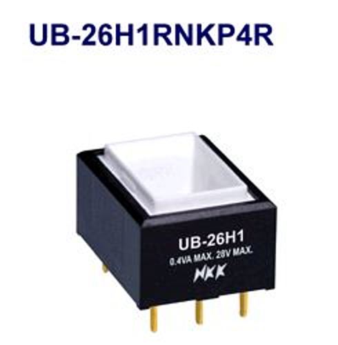 注目>NKKスイッチズ　照光押ボタンスイッチ　UB-26H1RNKP4R