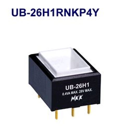 注目>NKKスイッチズ　照光押ボタンスイッチ　UB-26H1RNKP4Y
