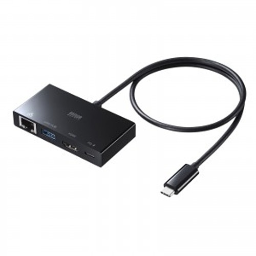 サンワサプライ USB Type-Cマルチ変換アダプタ AD-ALCMHL1BK「在庫掲載」