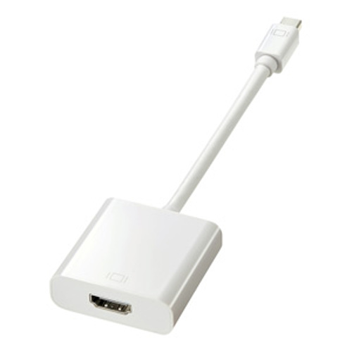 サンワサプライ ミニDisplayPort-HDMI変換アダプタ AD-MDPPHD01「在庫掲載」