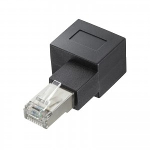 サンワサプライ RJ-45L型変換アダプタ(右出し カテゴリ6A STP) ADT-RJ6A-LR「在庫掲載」