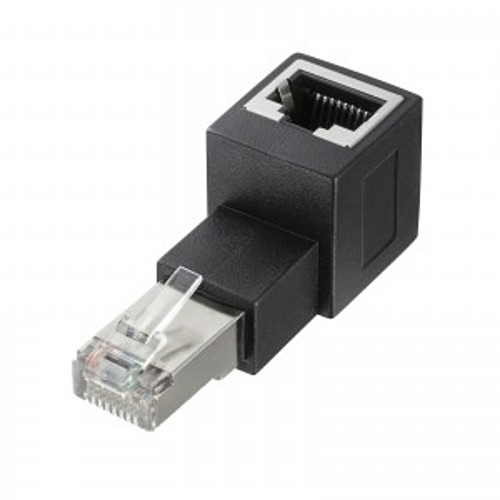 サンワサプライ RJ-45L型変換アダプタ(上出し カテゴリ6A STP) ADT-RJ6A-LU「在庫掲載」