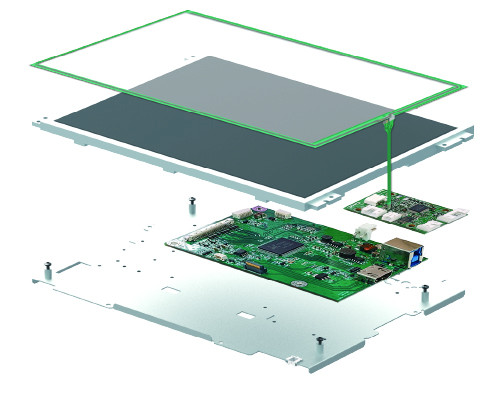 DMC(ディエムシー) 12.1ワイド型組み込み用タッチパネルディスプレイ TK-BPA121WX-11A3