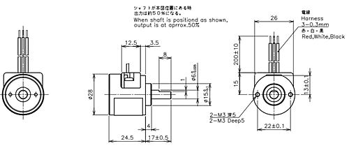 緑測器　無接触式回転角度センサ　CP-30H
