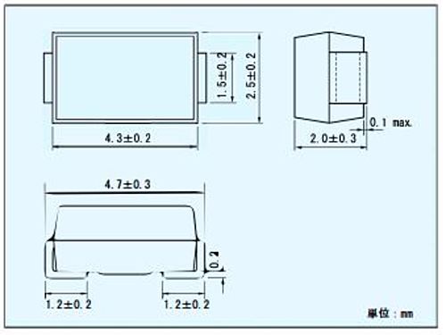 SEMITEC　VRD　双方向型（SMDタイプ）　ZS1015-T