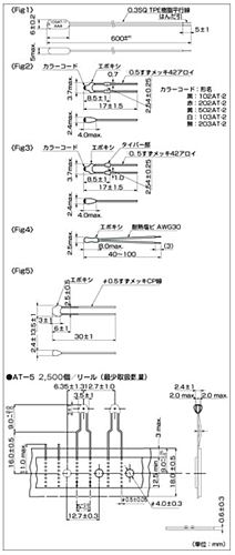 SEMITEC　ATサーミスタ（高精度サーミスタ）　502AT-11