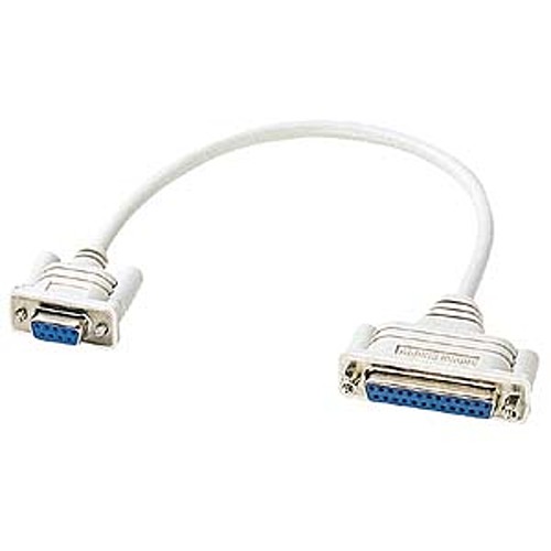 サンワサプライ RS-232C変換ケーブル0.2m KRS-9F25F02K「在庫掲載」