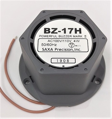 サクサテクノ BZブザー BZ-17H AC100V/110V