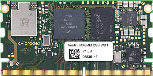 動画>注目>トラデックス システムオンモジュール Verdin iMX8M Mini Quad 2GB Wi-Fi / Bluetooth IT