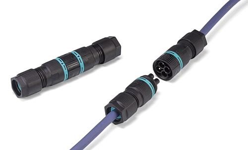 タカチ電機工業　THB387L型 UL認証 防水中継コネクタ　THB387L-4P