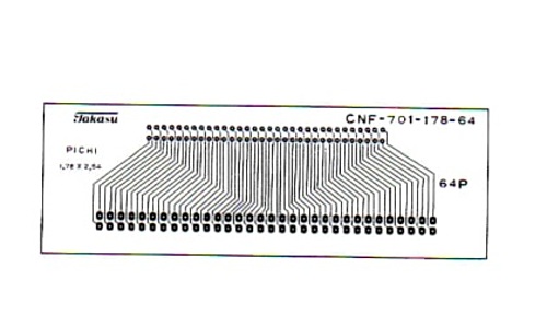 タカス電子製作所 フラットケーブル用コネクター基板 CNF-701-178-64