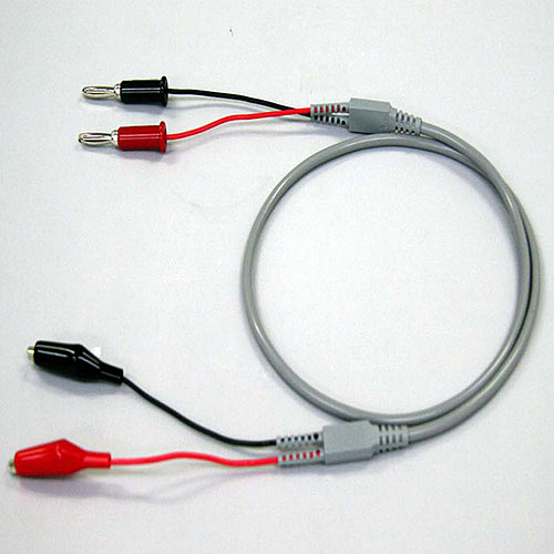スタック電子　ワニ口クリップ-バナナプラグ測定用テストケーブル(1m)　SD-SE-100(R0)「在庫掲載」(同軸ケーブルアッセンブリ)