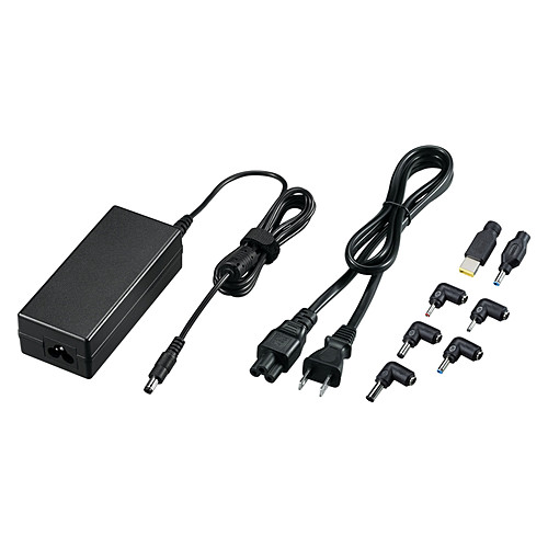サンワサプライ ノートパソコン用ACアダプタ(65W・マルチタイプ) ACA-DC88ML「在庫掲載」