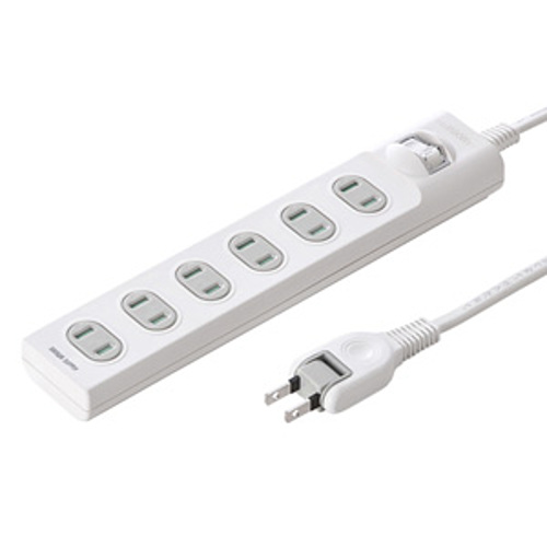 サンワサプライ 火災予防安全タップ TAP-TSH610SWN「在庫掲載」