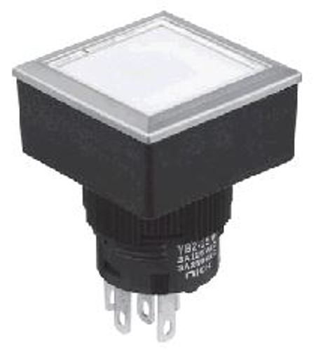 NKKスイッチズ　照光式押ボタンスイッチ　YB2-16CWSPG4