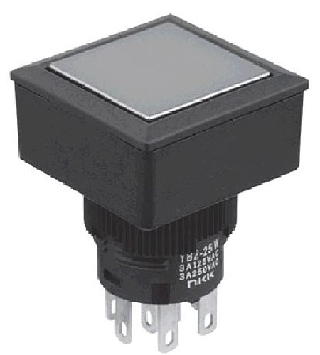 NKKスイッチズ　照光式押ボタンスイッチ　YB2-25CWSKG4