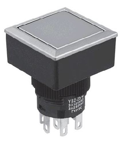 NKKスイッチズ　照光式押ボタンスイッチ　YB2-25CWSPS1