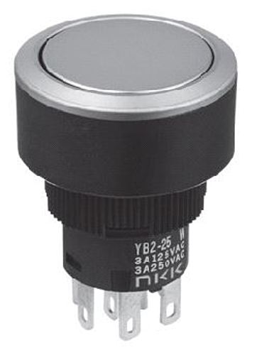 NKKスイッチズ　照光式押ボタンスイッチ　YB2-26CWCPS1